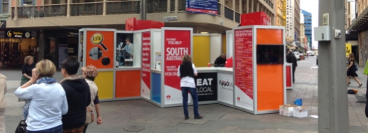 POP UP Display Outdoor Rundle Mall State Government - Department of State Development